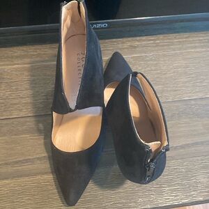 Black Suede high heel shoes